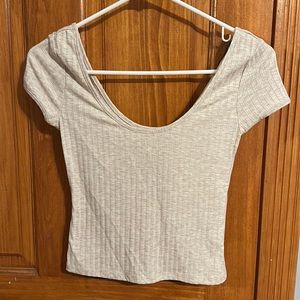 H&M Cream Crop top size XS